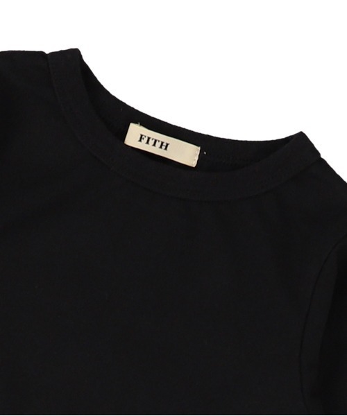 FITH（フィス）の「カットソー×ネルチェック ひざ丈切り替えワンピース（ワンピース・キッズ・グレー/ネイビー・80/110/100/120/90）」の4枚目の写真