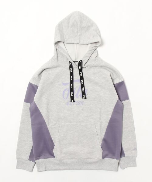FILA(フィラ)の「【FILA:フィラ】レディースフーディー プルオーバーパーカー(パーカー・レディース・ネイビー/オレンジ/杢グレー・MEDIUM/X-LARGE/LARGE)」の2枚目の写真