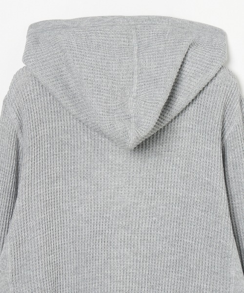 three dots(スリードッツ)の「ワッフル ジップフーディ(パーカー・メンズ・ホワイト/グレー/ネイビー・MEDIUM/LARGE/SMALL)」の7枚目の写真