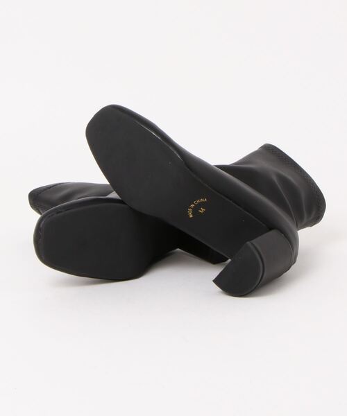 clear（クリア）の「ストレッチショートブーツ（ブーツ・レディース・ブラック/アイボリー/イエロー/グリーン・L/M）」の6枚目の写真