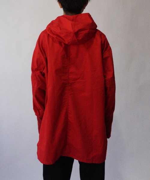 superNova.（スーパーノヴァ）の「Pullover army parka - Rip stop（パーカー・メンズ・レッド・M/S）」の4枚目の写真