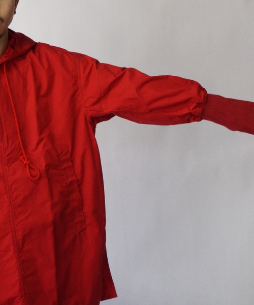 superNova.（スーパーノヴァ）の「Pullover army parka - Rip stop（パーカー・メンズ・レッド・M/S）」の7枚目の写真