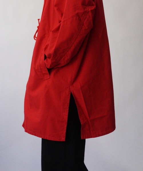 superNova.（スーパーノヴァ）の「Pullover army parka - Rip stop（パーカー・メンズ・レッド・M/S）」の9枚目の写真