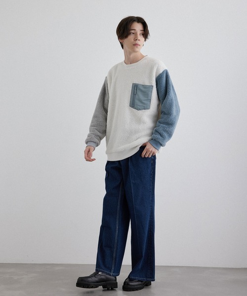 JUNRED（ジュンレッド）の「ボアプルオーバー（その他トップス・メンズ・グレー/ホワイト系その他2/ブルー系その他4/ホワイト・L/LL/M）」の18枚目の写真