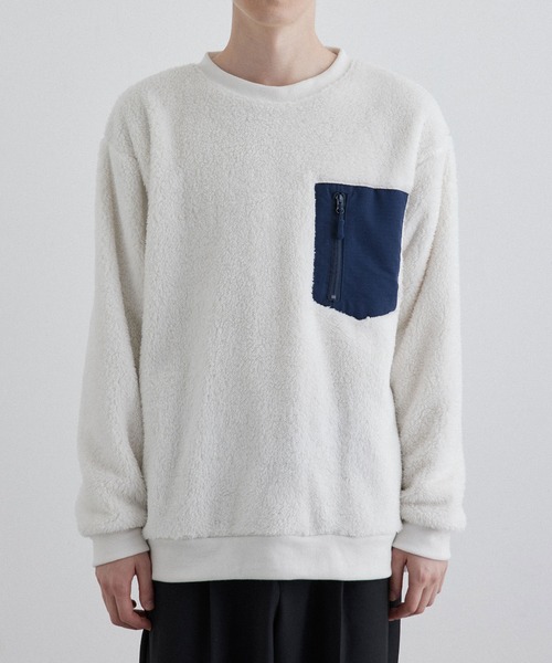 JUNRED（ジュンレッド）の「ボアプルオーバー（その他トップス・メンズ・グレー/ホワイト系その他2/ブルー系その他4/ホワイト・L/LL/M）」の21枚目の写真