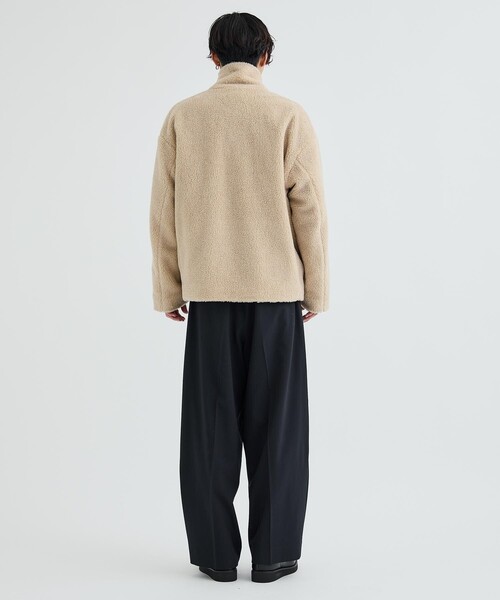 city（シティ）の「OVER SIZE BOA BLOUZON/オーバーサイズボアジップブルゾン（ブルゾン・メンズ・ブラック/ライトベージュ・1/2）」の20枚目の写真