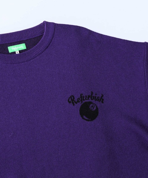 Right-on（ライトオン）の「【Refurbish】ロゴニットクルー（ニット/セーター・メンズ・ブラック/パープル・L/M/S/XL）」の5枚目の写真