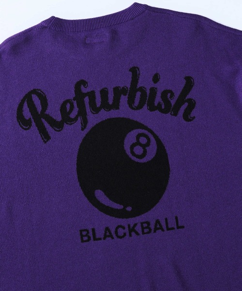 Right-on（ライトオン）の「【Refurbish】ロゴニットクルー（ニット/セーター・メンズ・ブラック/パープル・L/M/S/XL）」の6枚目の写真