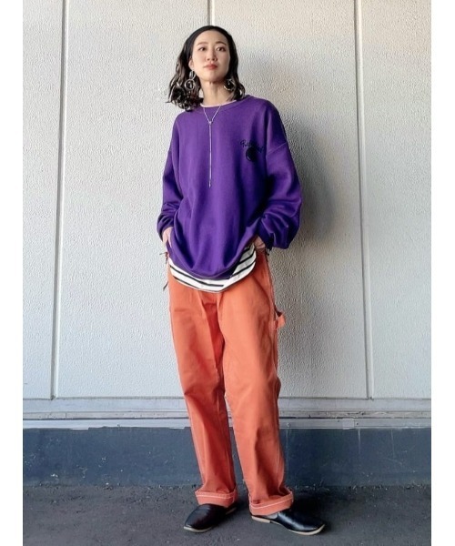 Right-on（ライトオン）の「【Refurbish】ロゴニットクルー（ニット/セーター・メンズ・ブラック/パープル・L/M/S/XL）」の17枚目の写真