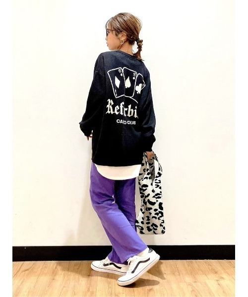 Right-on（ライトオン）の「【Refurbish】ロゴニットクルー（ニット/セーター・メンズ・ブラック/パープル・L/M/S/XL）」の11枚目の写真