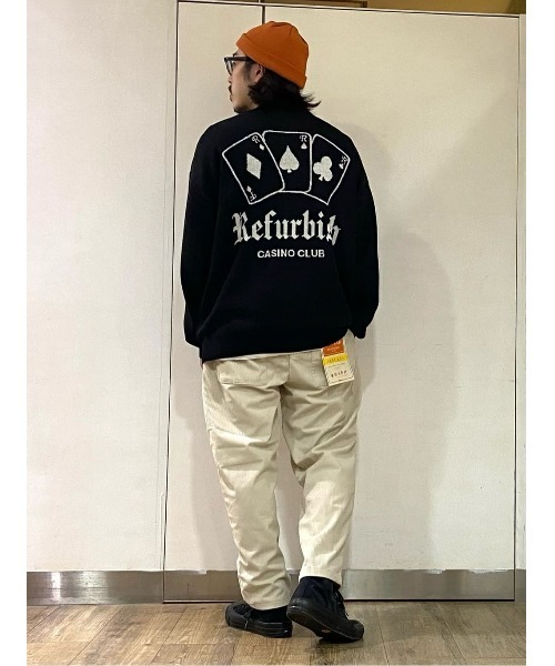 Right-on（ライトオン）の「【Refurbish】ロゴニットクルー（ニット/セーター・メンズ・ブラック/パープル・L/M/S/XL）」の16枚目の写真