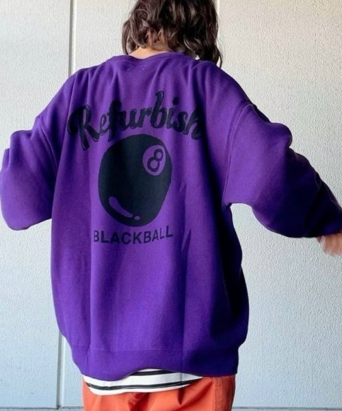 Right-on（ライトオン）の「【Refurbish】ロゴニットクルー（ニット/セーター・メンズ・ブラック/パープル・L/M/S/XL）」の19枚目の写真