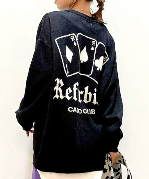 Right-on（ライトオン）の「【Refurbish】ロゴニットクルー（ニット/セーター・メンズ・ブラック/パープル・L/M/S/XL）」の13枚目の写真