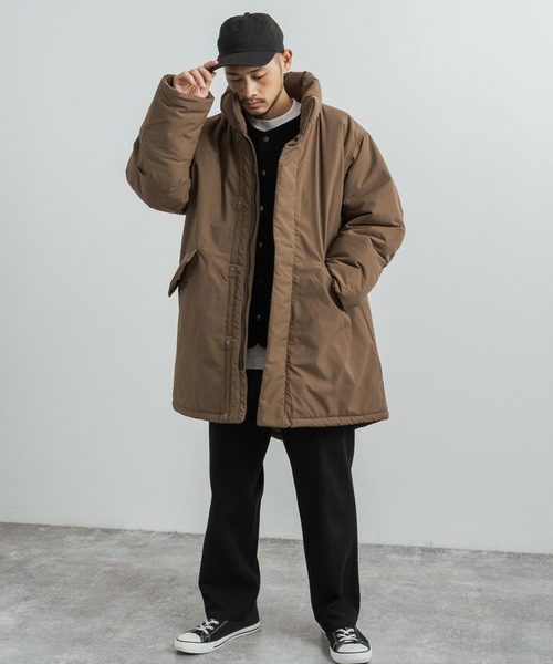 Audience(オーディエンス)の「60/40クロス 中綿 M-65ミリタリーモッズコート オーバーサイズ AUD7158(モッズコート・メンズ・オリーブ/ブラック/ブラウン/ブルーグレー/グレー・M/L/XL)」の18枚目の写真