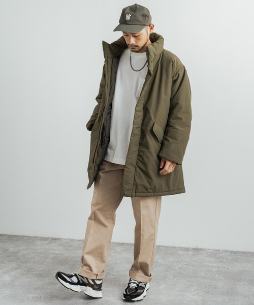 Audience(オーディエンス)の「60/40クロス 中綿 M-65ミリタリーモッズコート オーバーサイズ AUD7158(モッズコート・メンズ・オリーブ/ブラック/ブラウン/ブルーグレー/グレー・M/L/XL)」の22枚目の写真