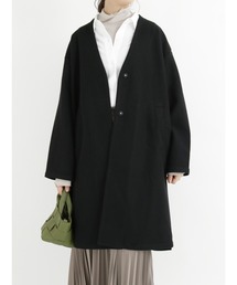 Samansa Mos2 blue | マルチスタイル着流しコート(その他アウター)