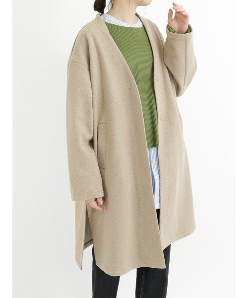 Samansa Mos2 blue（サマンサモスモスブルー）の「マルチスタイル着流しコート（その他アウター・レディース・ベージュ/チャコール/シルバーグレー/ブラック・MEDIUM/LARGE）」の21枚目の写真