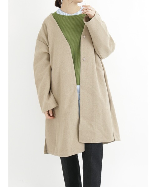 Samansa Mos2 blue（サマンサモスモスブルー）の「マルチスタイル着流しコート（その他アウター・レディース・ベージュ/チャコール/シルバーグレー/ブラック・MEDIUM/LARGE）」の10枚目の写真