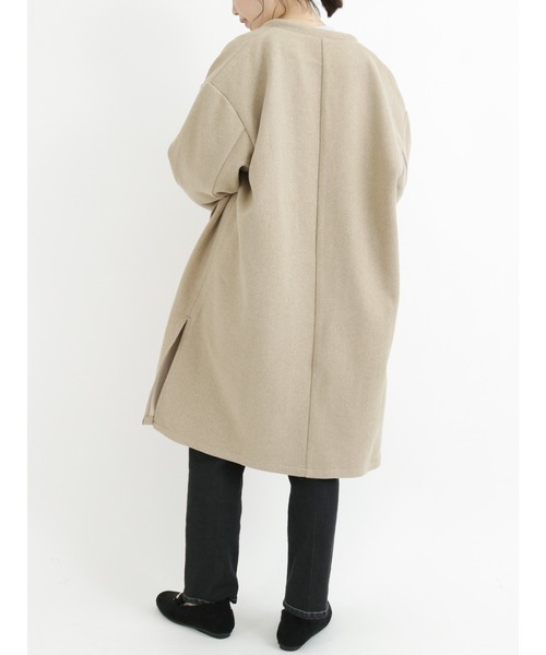 Samansa Mos2 blue（サマンサモスモスブルー）の「マルチスタイル着流しコート（その他アウター・レディース・ベージュ/チャコール/シルバーグレー/ブラック・MEDIUM/LARGE）」の12枚目の写真