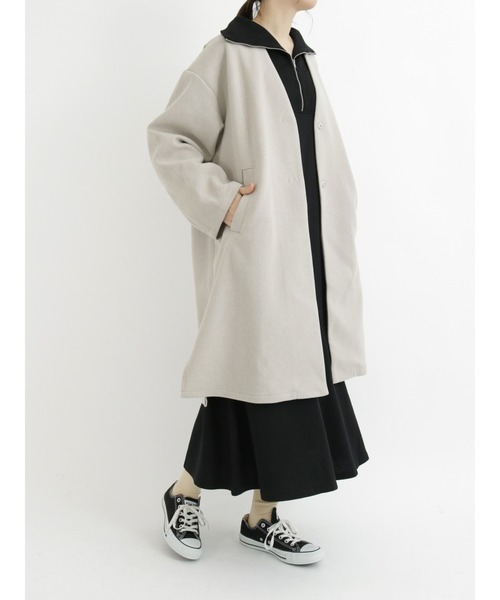 Samansa Mos2 blue（サマンサモスモスブルー）の「マルチスタイル着流しコート（その他アウター・レディース・ベージュ/チャコール/シルバーグレー/ブラック・MEDIUM/LARGE）」の5枚目の写真