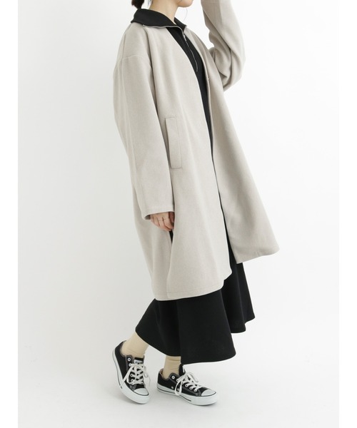 Samansa Mos2 blue（サマンサモスモスブルー）の「マルチスタイル着流しコート（その他アウター・レディース・ベージュ/チャコール/シルバーグレー/ブラック・MEDIUM/LARGE）」の6枚目の写真