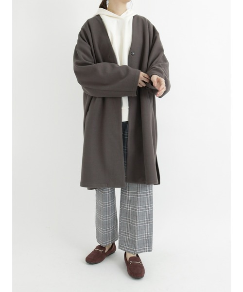 Samansa Mos2 blue（サマンサモスモスブルー）の「マルチスタイル着流しコート（その他アウター・レディース・ベージュ/チャコール/シルバーグレー/ブラック・MEDIUM/LARGE）」の13枚目の写真