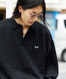 FREAK'S STORE | TOWN CRAF/タウンクラフト TOWN CRAFT×FREAK'S STORE/タウンクラフト 別注 The FOX 7G ルーズシルエット ロングスリーブ ニットポロシャツ(ニット/セーター)