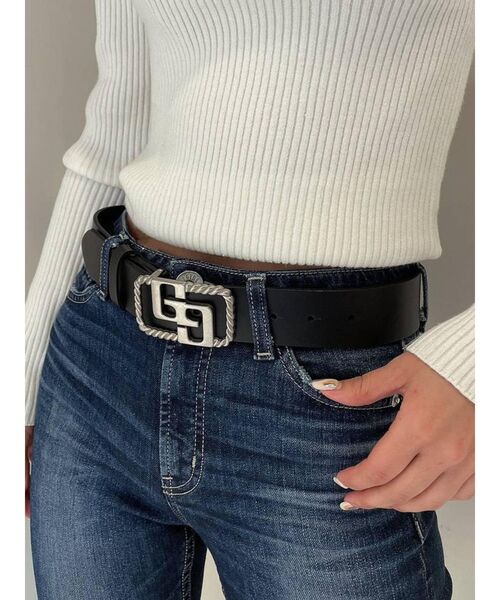 GYDA（ジェイダ）の「JEYSUS GGレザーワイドベルト（ベルト・レディース・ゴールド/シルバー・FREE）」の2枚目の写真