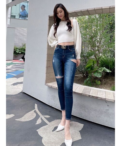 GYDA（ジェイダ）の「JEYSUS GGレザーワイドベルト（ベルト・レディース・ゴールド/シルバー・FREE）」の17枚目の写真