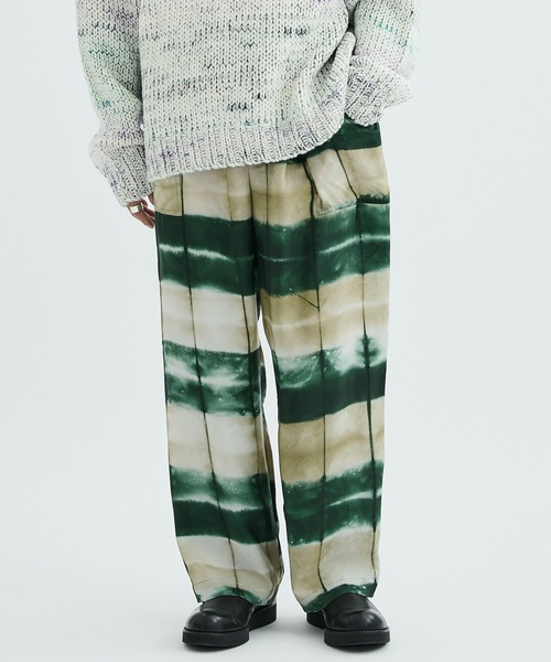 URU（ウル）の「EASY PANTS（スラックス・メンズ・ベージュ/グリーン・1/2）」の2枚目の写真