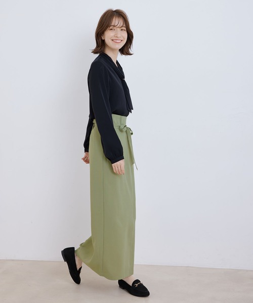 Jayro(ジャイロ)の「ハイウエストストラップ風タイトスカート(スカート・レディース・ブラック/ホワイト系その他/カーキ・FREE)」の11枚目の写真