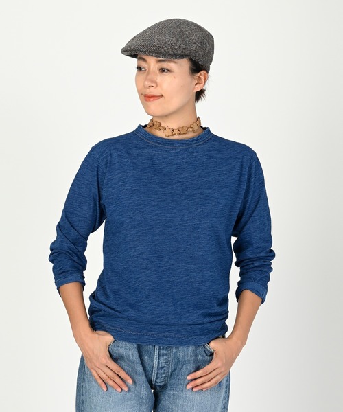 45R(フォーティファイブアール)の「度詰天竺の90845星Tシャツ(インディゴ 重)(Tシャツ/カットソー・レディース・インディゴブルー・X-SMALL/LARGE/SMALL/MEDIUM)」の4枚目の写真