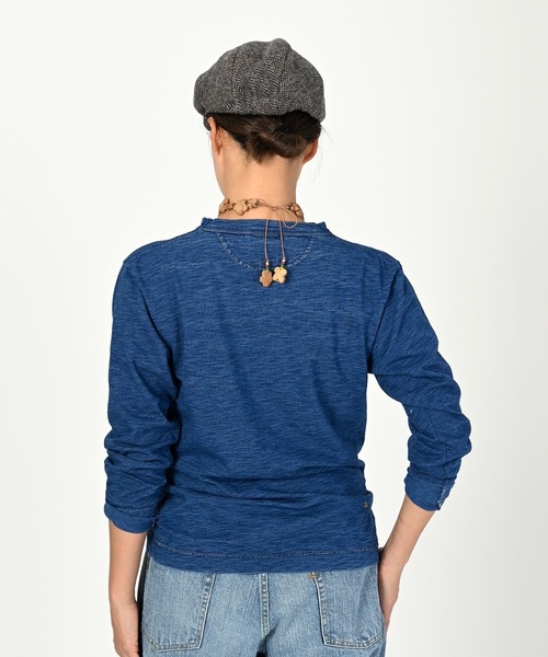 45R(フォーティファイブアール)の「度詰天竺の90845星Tシャツ(インディゴ 重)(Tシャツ/カットソー・レディース・インディゴブルー・X-SMALL/LARGE/SMALL/MEDIUM)」の6枚目の写真
