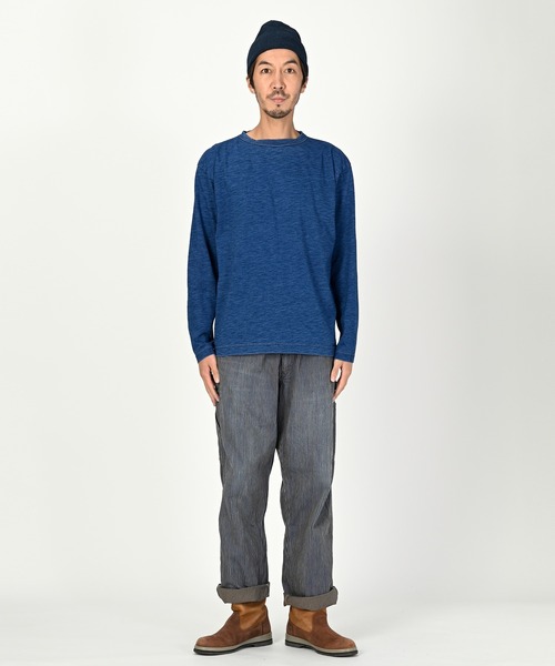 45R(フォーティファイブアール)の「度詰天竺の90845星Tシャツ(インディゴ 重)(Tシャツ/カットソー・レディース・インディゴブルー・X-SMALL/LARGE/SMALL/MEDIUM)」の7枚目の写真