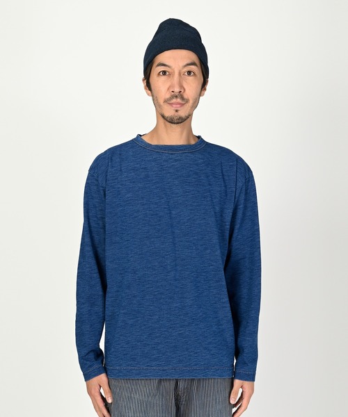 45R(フォーティファイブアール)の「度詰天竺の90845星Tシャツ(インディゴ 重)(Tシャツ/カットソー・レディース・インディゴブルー・X-SMALL/LARGE/SMALL/MEDIUM)」の8枚目の写真