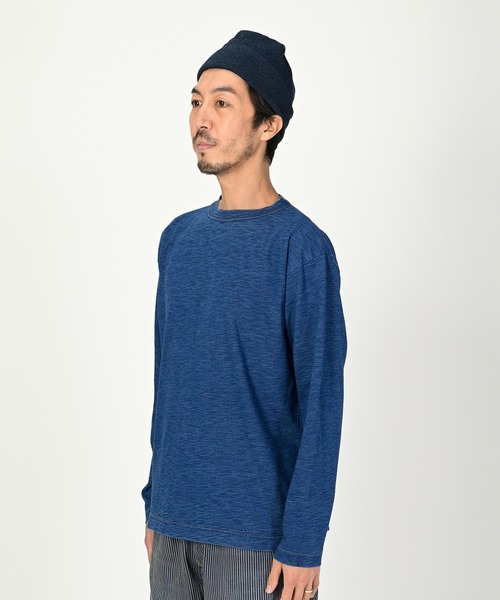 45R(フォーティファイブアール)の「度詰天竺の90845星Tシャツ(インディゴ 重)(Tシャツ/カットソー・レディース・インディゴブルー・X-SMALL/LARGE/SMALL/MEDIUM)」の9枚目の写真