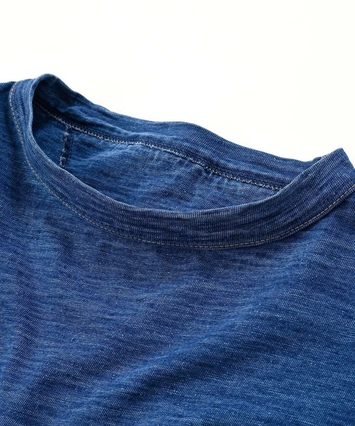 45R(フォーティファイブアール)の「度詰天竺の90845星Tシャツ(インディゴ 重)(Tシャツ/カットソー・レディース・インディゴブルー・X-SMALL/LARGE/SMALL/MEDIUM)」の11枚目の写真