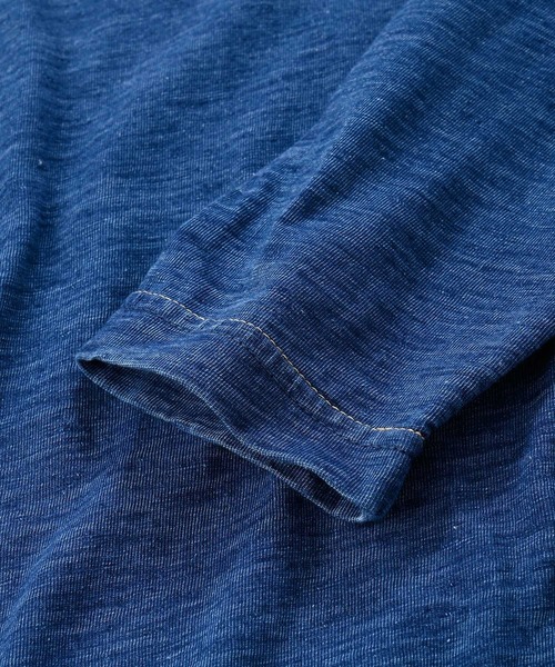 45R(フォーティファイブアール)の「度詰天竺の90845星Tシャツ(インディゴ 重)(Tシャツ/カットソー・レディース・インディゴブルー・X-SMALL/LARGE/SMALL/MEDIUM)」の12枚目の写真