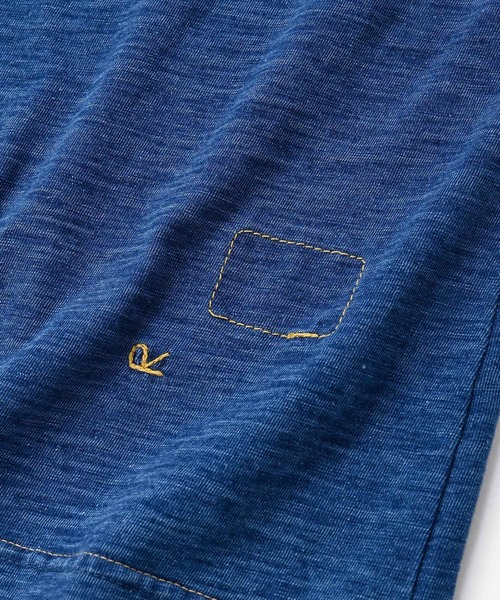 45R(フォーティファイブアール)の「度詰天竺の90845星Tシャツ(インディゴ 重)(Tシャツ/カットソー・レディース・インディゴブルー・X-SMALL/LARGE/SMALL/MEDIUM)」の15枚目の写真