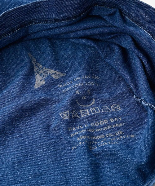 45R(フォーティファイブアール)の「度詰天竺の90845星Tシャツ(インディゴ 重)(Tシャツ/カットソー・レディース・インディゴブルー・X-SMALL/LARGE/SMALL/MEDIUM)」の17枚目の写真