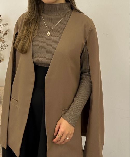 apres jour clair（アプレジュールクレア）の「【apres jour clair】ストライプリブニットプルオーバー【ZOZOTOWN限定アイテム】（ニット/セーター・レディース・ブラウン系その他/アイボリー・X-LARGE/フリー）」の5枚目の写真