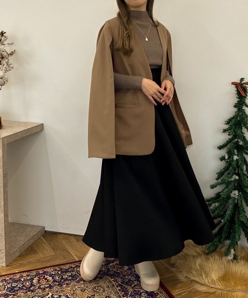 apres jour clair（アプレジュールクレア）の「【apres jour clair】ストライプリブニットプルオーバー【ZOZOTOWN限定アイテム】（ニット/セーター・レディース・ブラウン系その他/アイボリー・X-LARGE/フリー）」の9枚目の写真