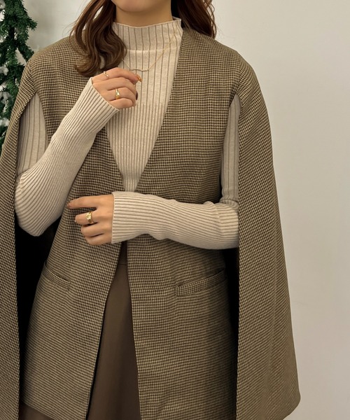 apres jour clair（アプレジュールクレア）の「【apres jour clair】ストライプリブニットプルオーバー【ZOZOTOWN限定アイテム】（ニット/セーター・レディース・ブラウン系その他/アイボリー・X-LARGE/フリー）」の16枚目の写真