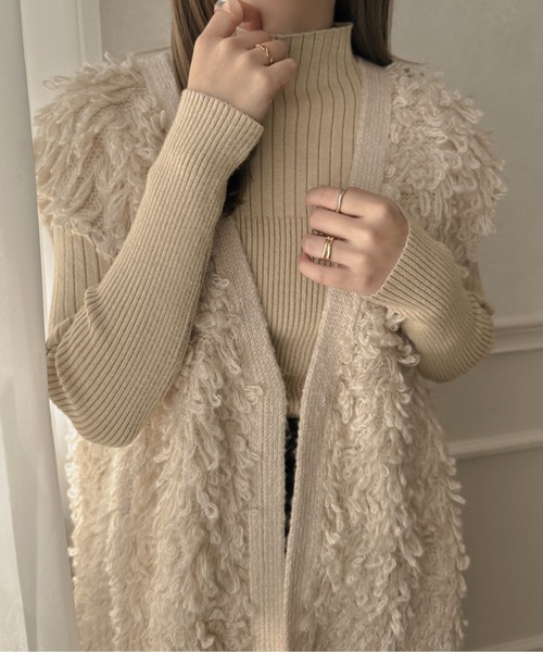 apres jour clair（アプレジュールクレア）の「【apres jour clair】ストライプリブニットプルオーバー【ZOZOTOWN限定アイテム】（ニット/セーター・レディース・ブラウン系その他/アイボリー・X-LARGE/フリー）」の22枚目の写真