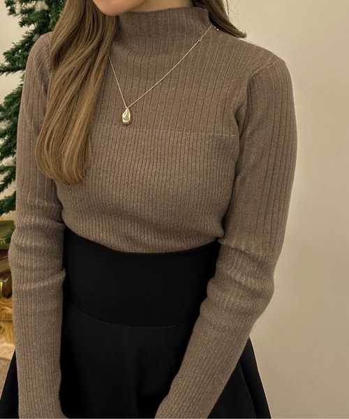 apres jour clair（アプレジュールクレア）の「【apres jour clair】ストライプリブニットプルオーバー【ZOZOTOWN限定アイテム】（ニット/セーター・レディース・ブラウン系その他/アイボリー・X-LARGE/フリー）」の19枚目の写真