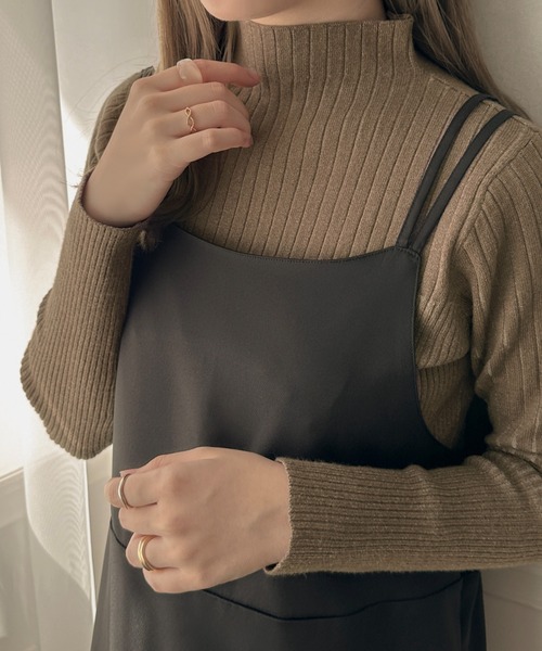 apres jour clair（アプレジュールクレア）の「【apres jour clair】ストライプリブニットプルオーバー【ZOZOTOWN限定アイテム】（ニット/セーター・レディース・ブラウン系その他/アイボリー・X-LARGE/フリー）」の18枚目の写真