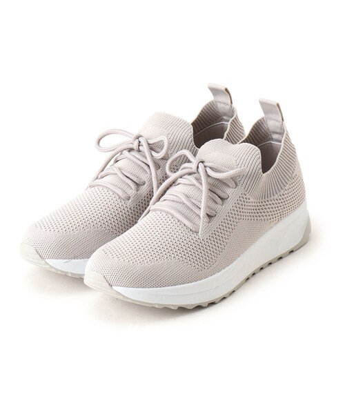 SHOO・LA・RUE（シューラルー）の「◆丸洗い楽ちんニットスニーカー（スニーカー・レディース・グレー/ブラック・35/25/45）」の2枚目の写真