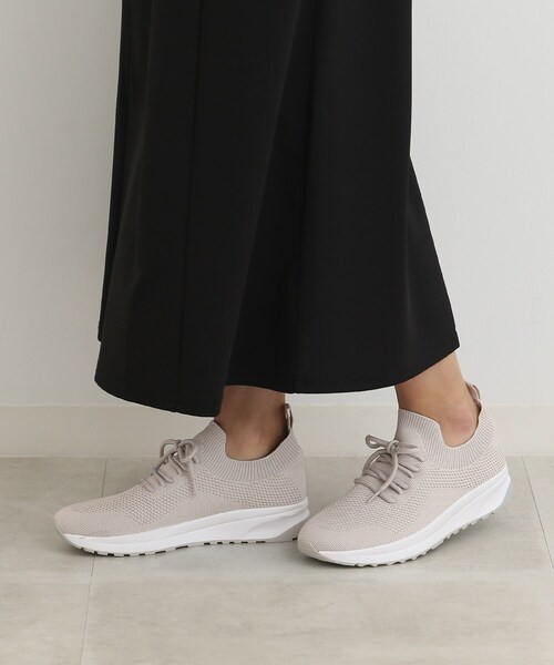 SHOO・LA・RUE（シューラルー）の「◆丸洗い楽ちんニットスニーカー（スニーカー・レディース・グレー/ブラック・35/25/45）」の3枚目の写真