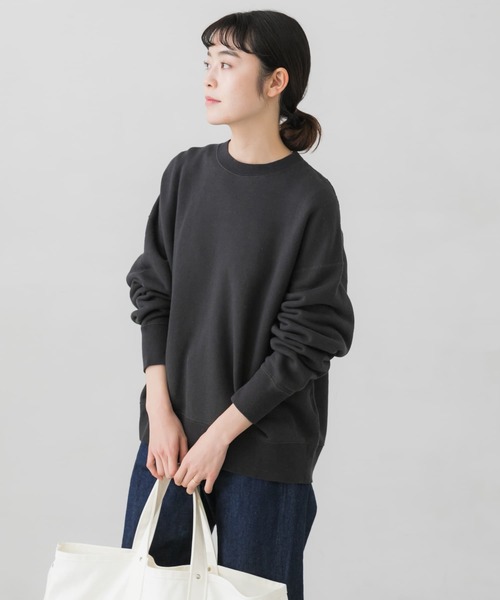 かぐれ　コットンリヨセルスウェットプルオーバー　チャコールグレー　新品未使用 かぐれ（カグレ）の「コットンリヨセルスウェットプルオーバー
