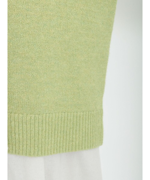 Samansa Mos2(サマンサ モスモス)の「配色Vネックニットカーディガン(カーディガン/ボレロ・レディース・ベージュ/オフホワイト/イエロー/ブルー/グリーン/チャコール・フリ-)」の9枚目の写真